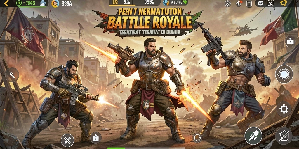 Tangkapan layar dari gameplay menarik Battle Royale 898A.