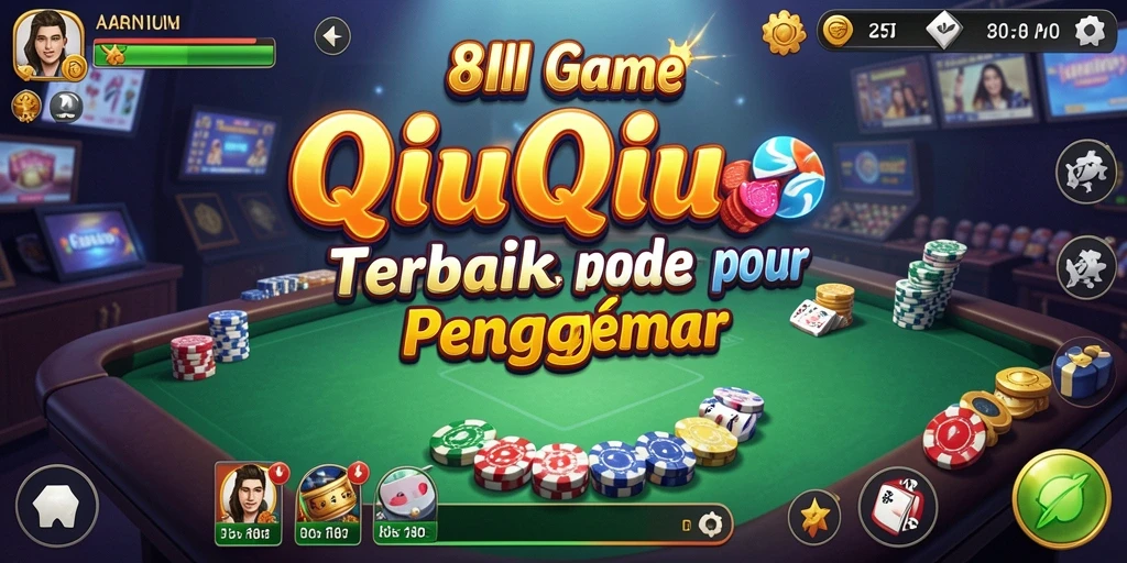 Tampilan gameplay seru di 8II yang melibatkan strategi QiuQiu.