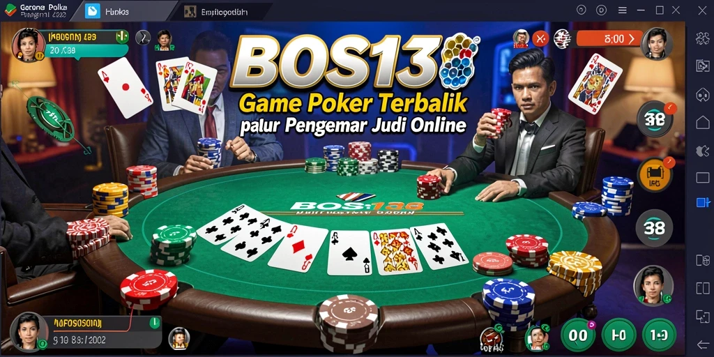 Tampilan gameplay menarik dengan aksi Poker menegangkan.