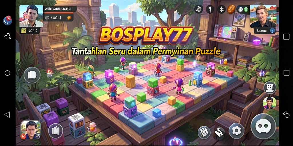Screenshot gameplay <strong>BOSPLAY77</strong> menunjukkan tantangan puzzle yang menarik.