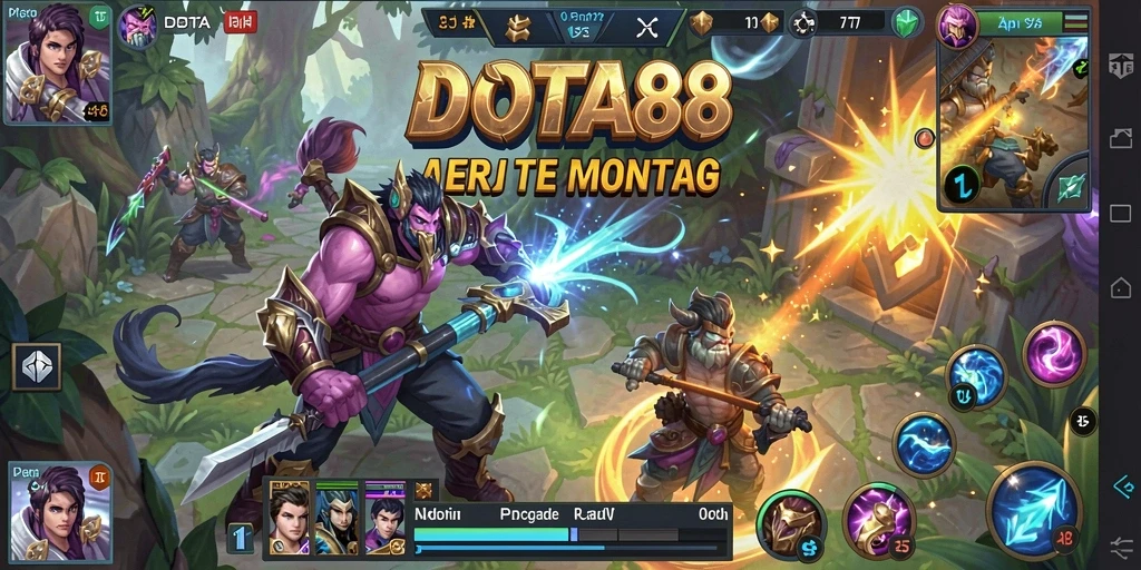 Tampilan gameplay DOTA88 yang seru dan menarik.
