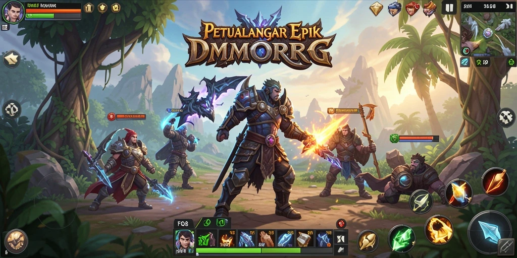 Gameplay seru dan grafis menakjubkan di FO8 MMORPG.