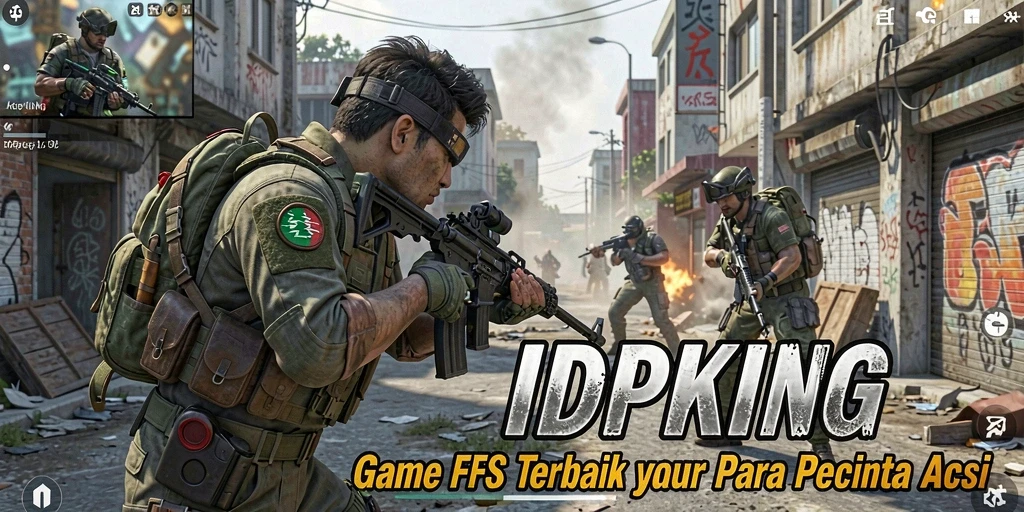 Tampilan gameplay <strong>IDPKING</strong> yang seru dan menegangkan dalam pertarungan FPS.