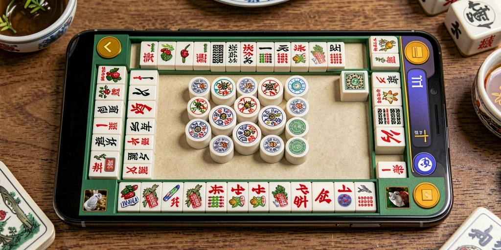 Tampilan permainan JUARA666 dengan desain board Mahjong yang menarik.