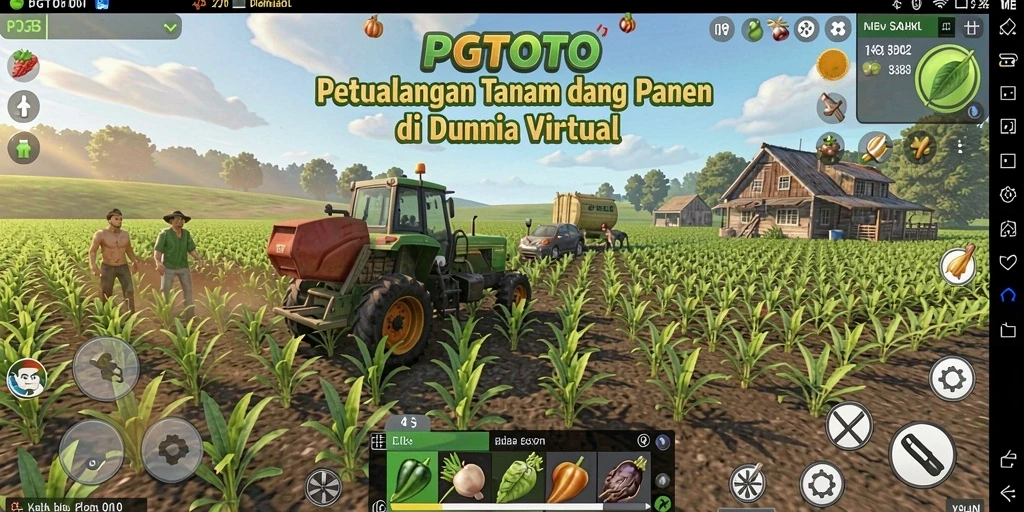 Screenshot PGTOTO menunjukkan gameplay menarik saat bertani.