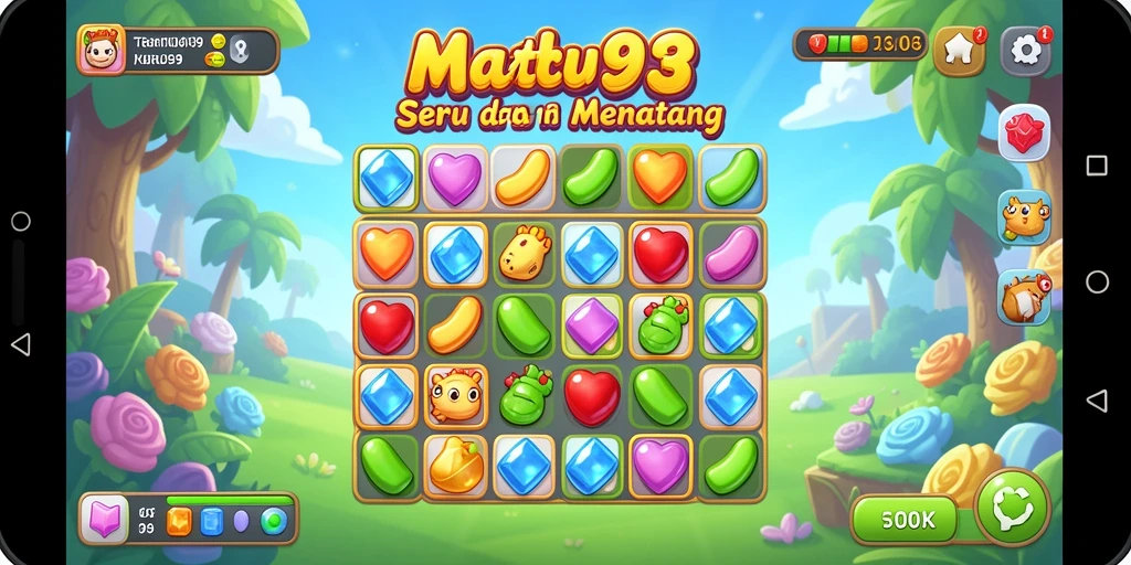 Gameplay seru TURU99 dalam genre Match-3 dengan desain menarik.